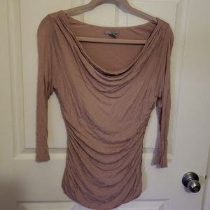 Blush colored ruched top